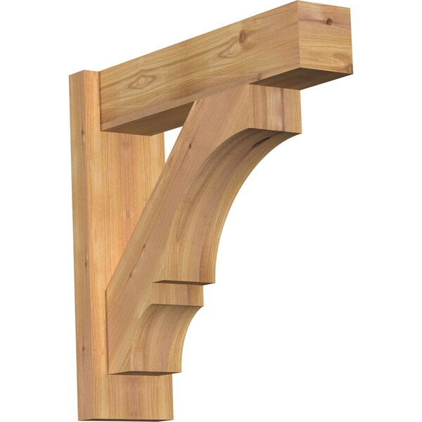 Ekena Millwork Balboa Block Smooth Outlooker, Western Red Cedar, 5 1/2"W x 20"D x 20"H OUT06X20X20BOA05SWR - main